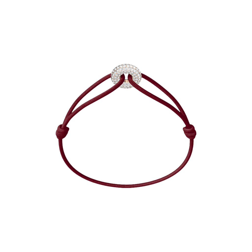 Mini Rose Soho Pavé Cord Bracelet