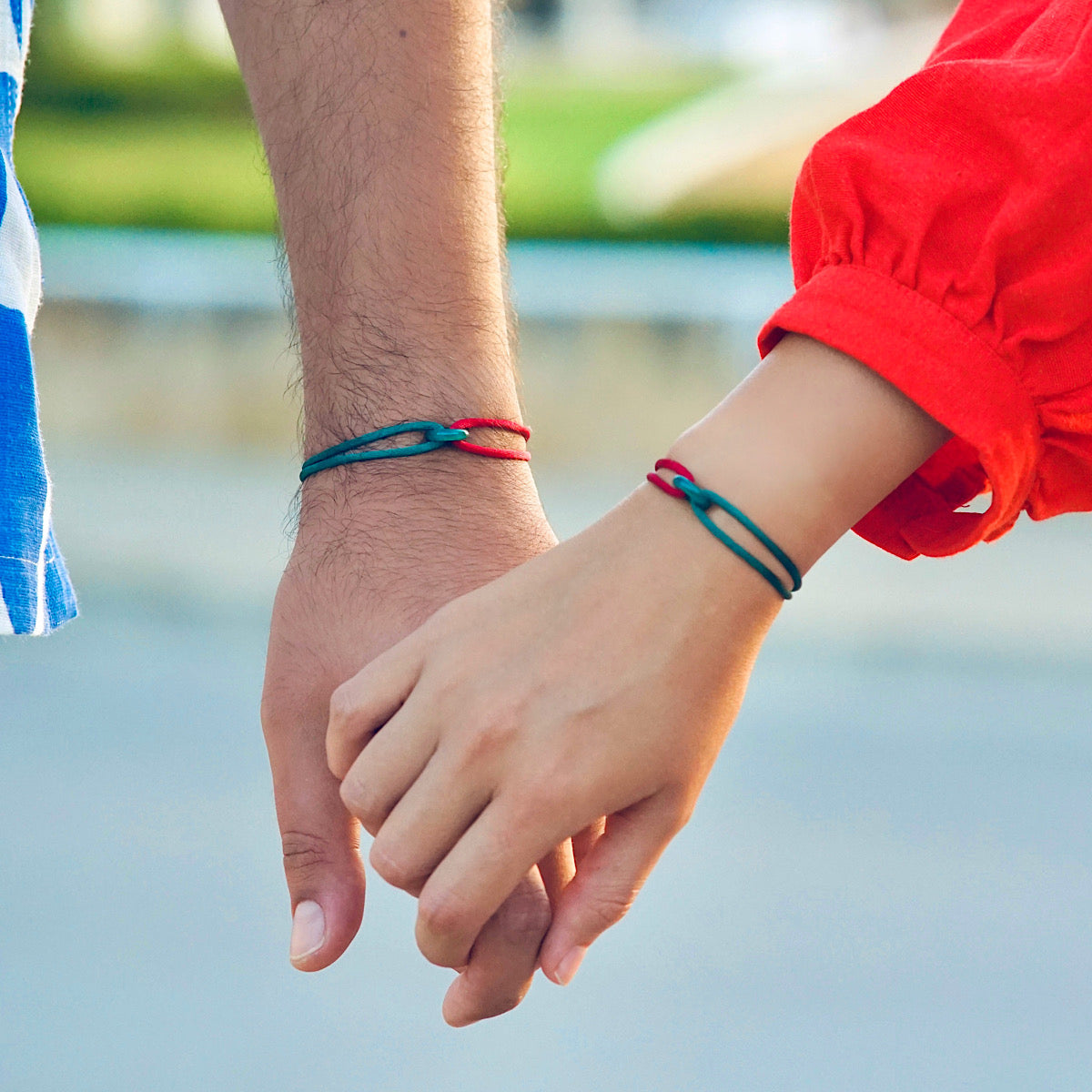 Morocco حمرا_وخضرا# Cord Bracelet
