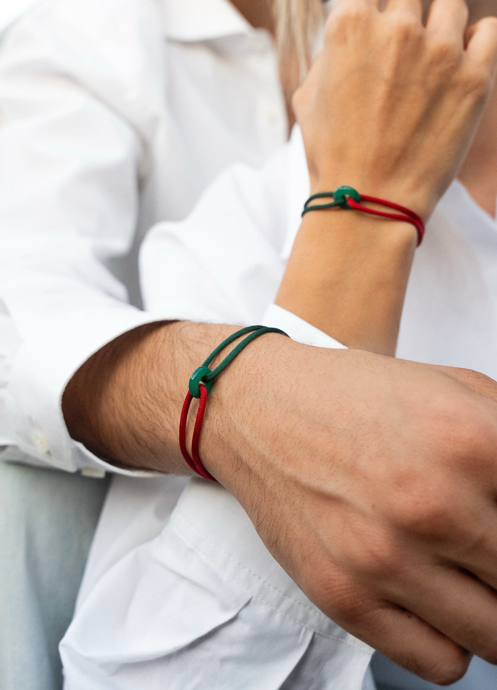Morocco حمرا_وخضرا# Cord Bracelet