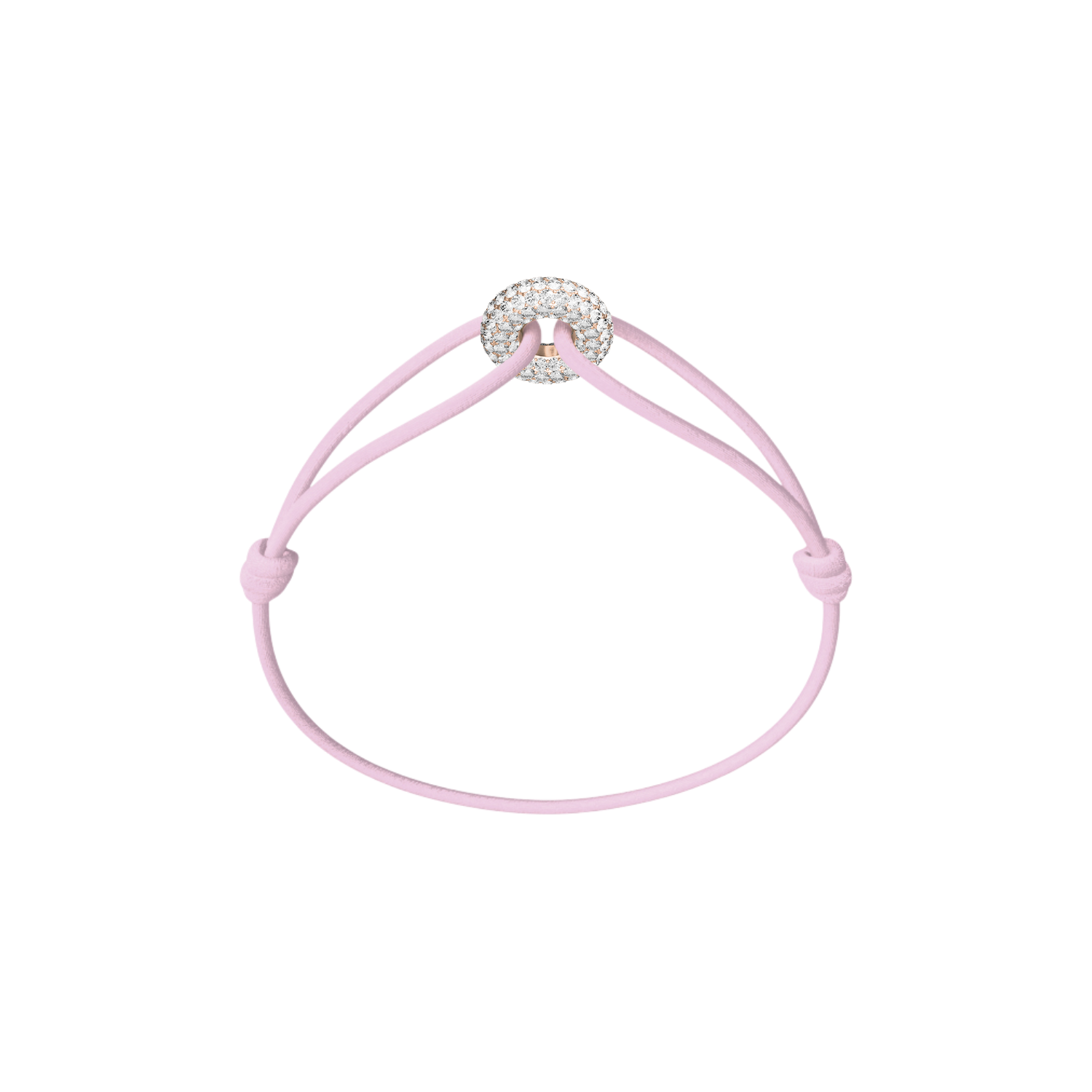 Mini Rose Soho Pavé Cord Bracelet
