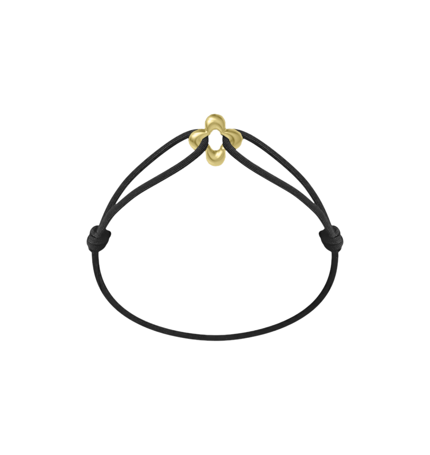 Mini Golden Clover Cord Bracelet