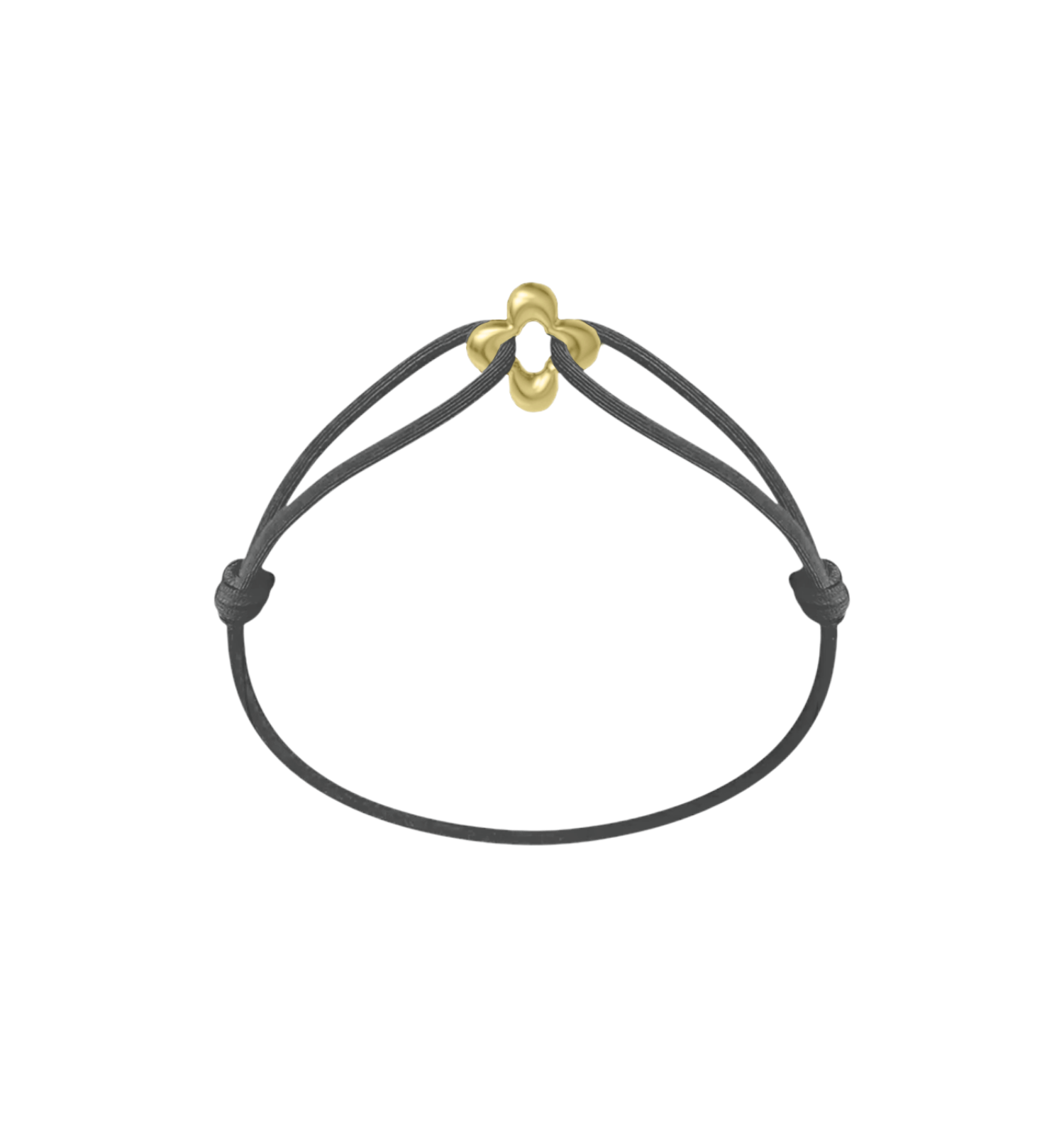 Mini Golden Clover Cord Bracelet