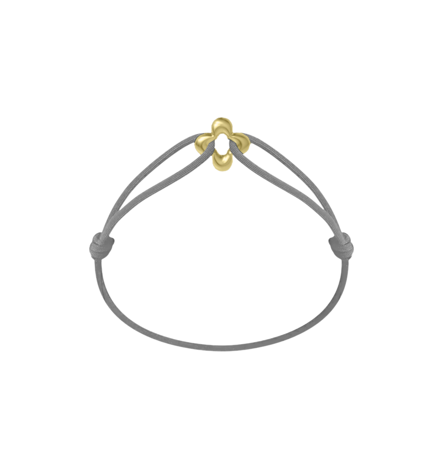 Mini Golden Clover Cord Bracelet
