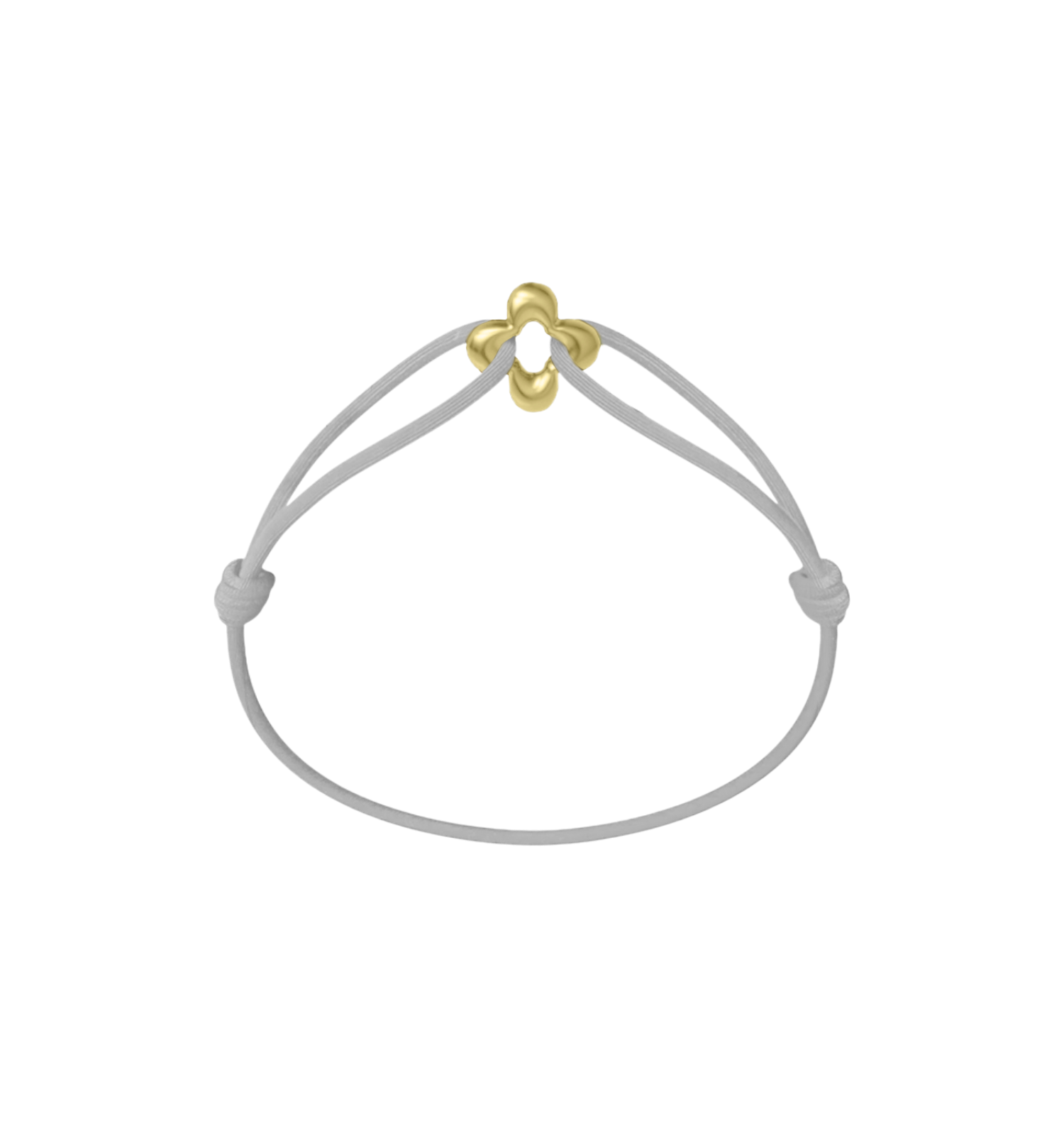 Mini Golden Clover Cord Bracelet