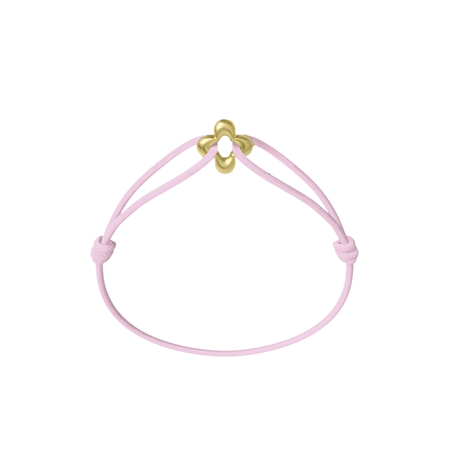 Mini Golden Clover Cord Bracelet