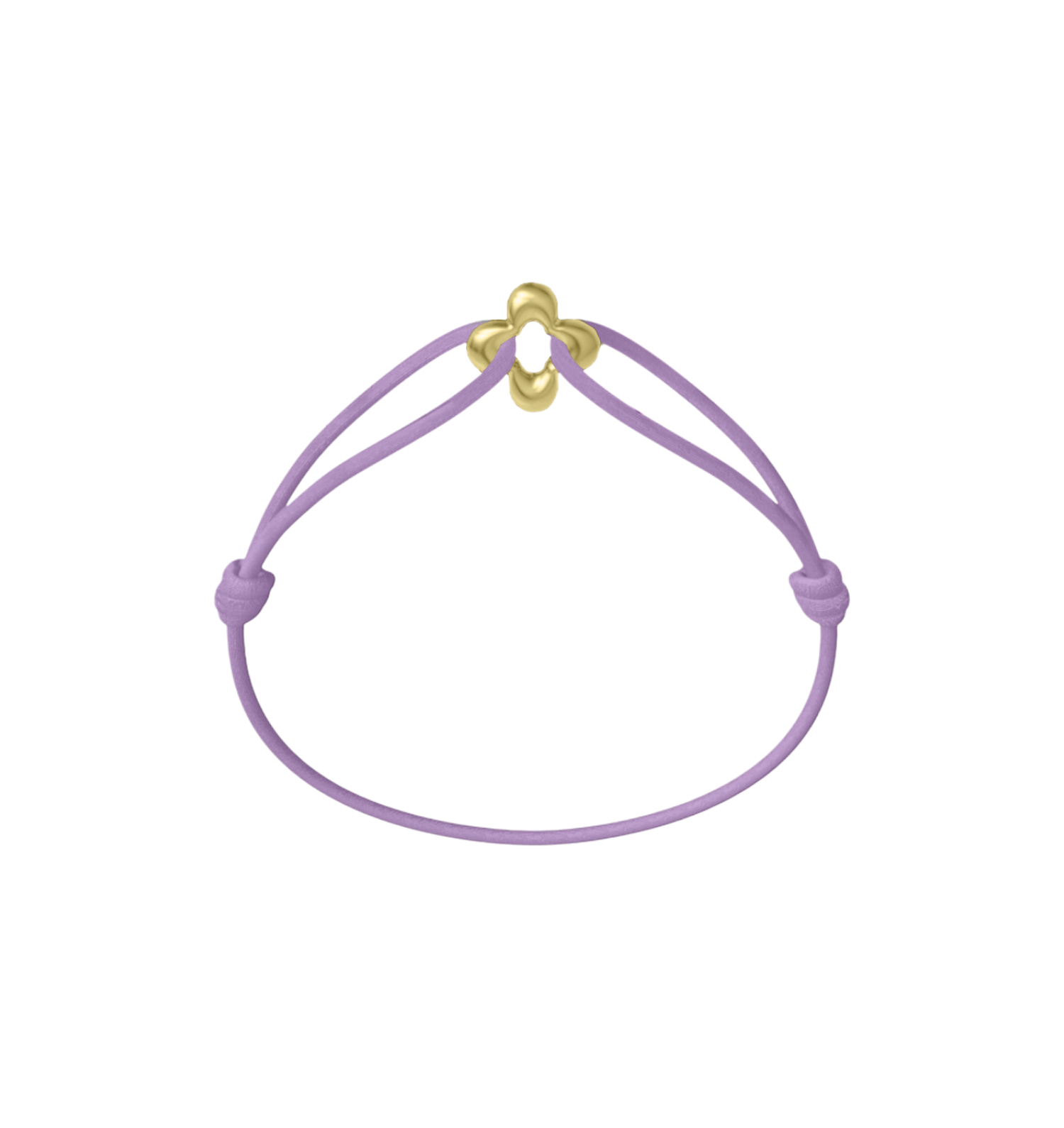 Mini Golden Clover Cord Bracelet