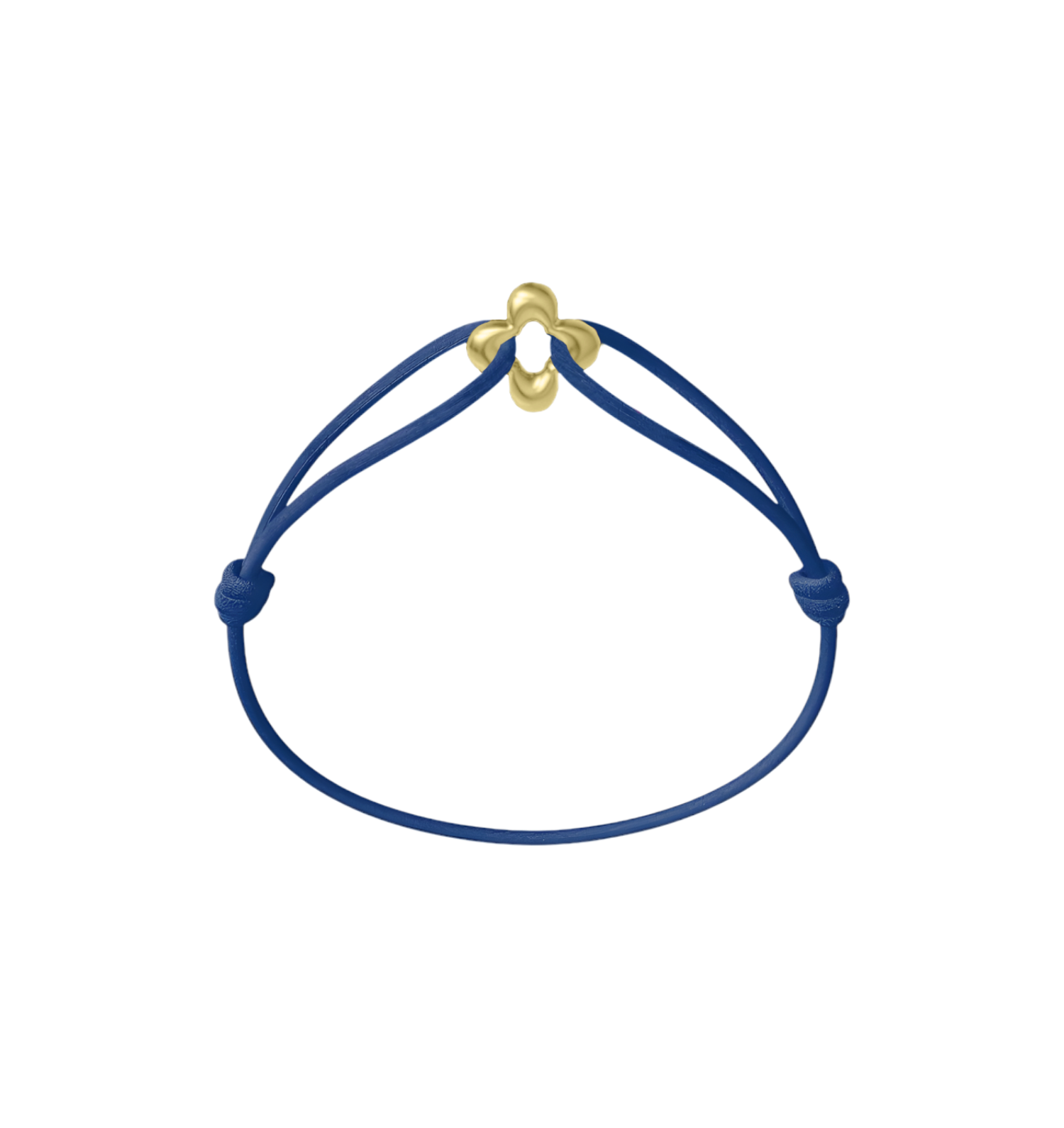 Mini Golden Clover Cord Bracelet