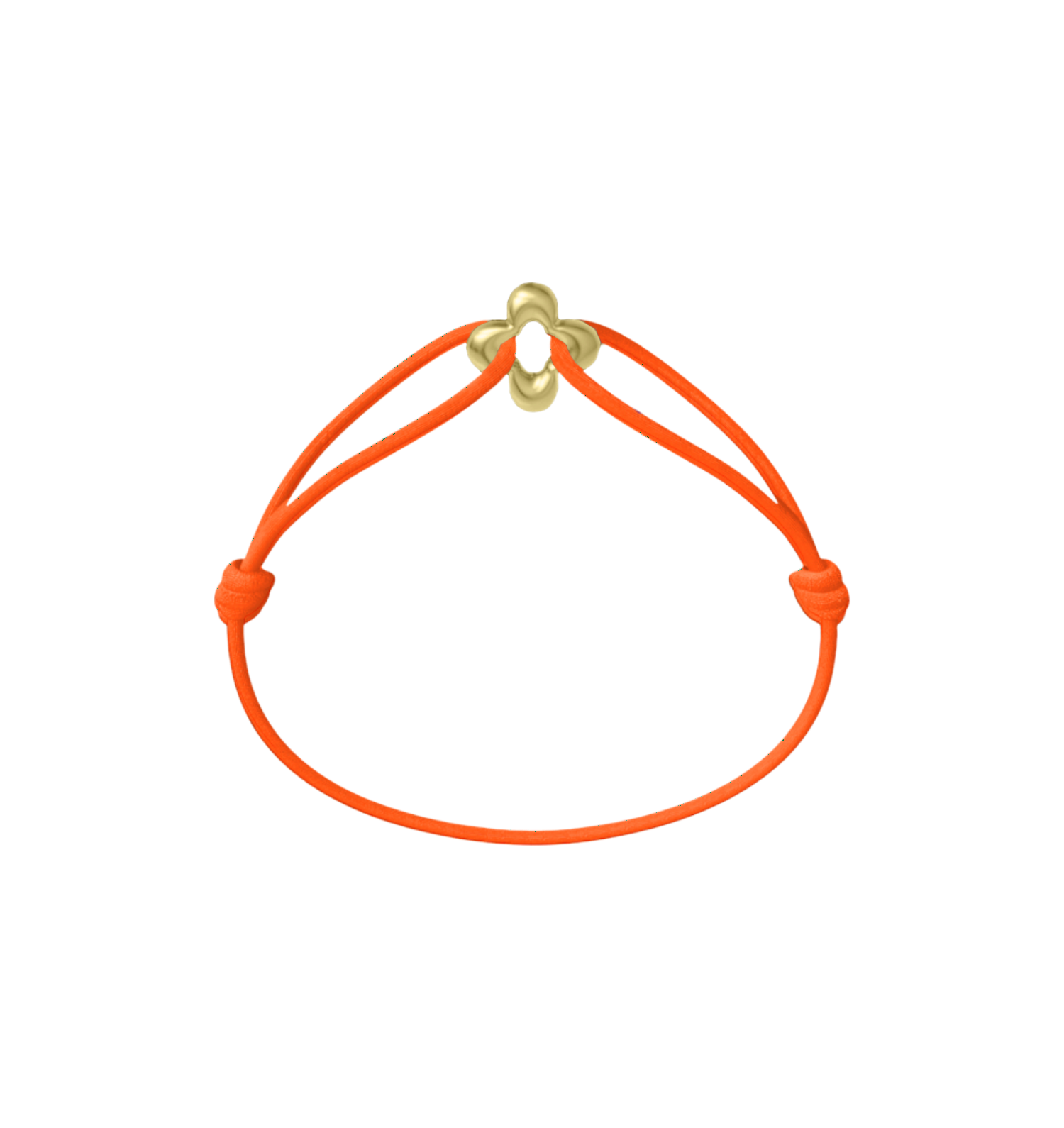 Mini Golden Clover Cord Bracelet
