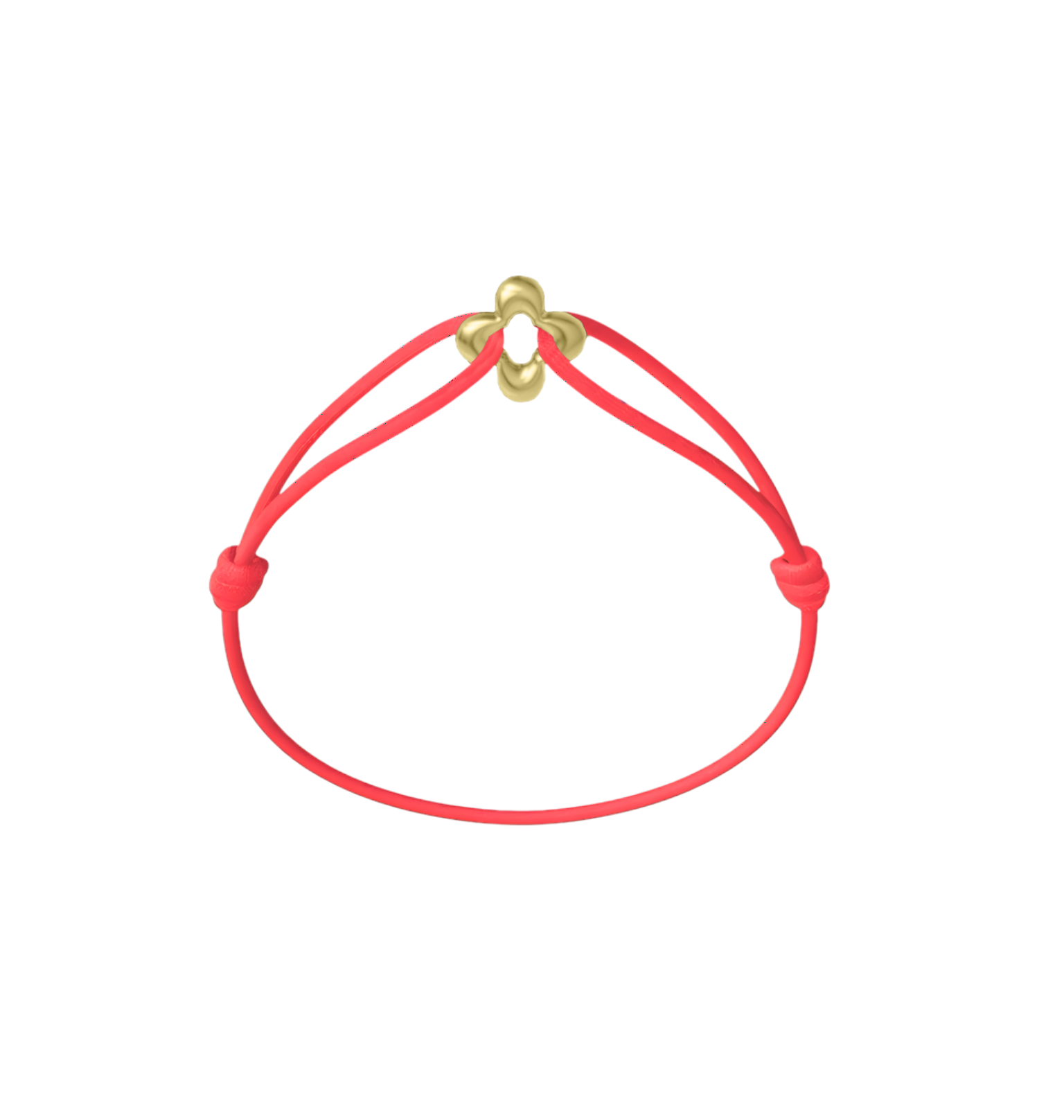 Mini Golden Clover Cord Bracelet