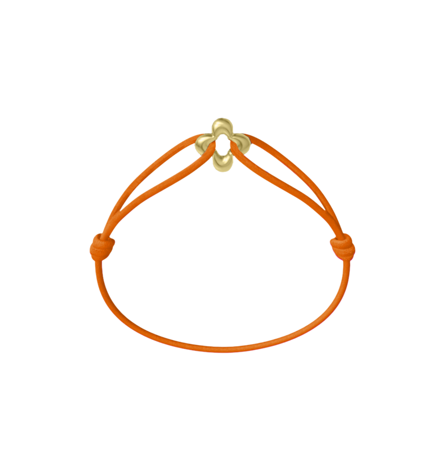 Mini Golden Clover Cord Bracelet