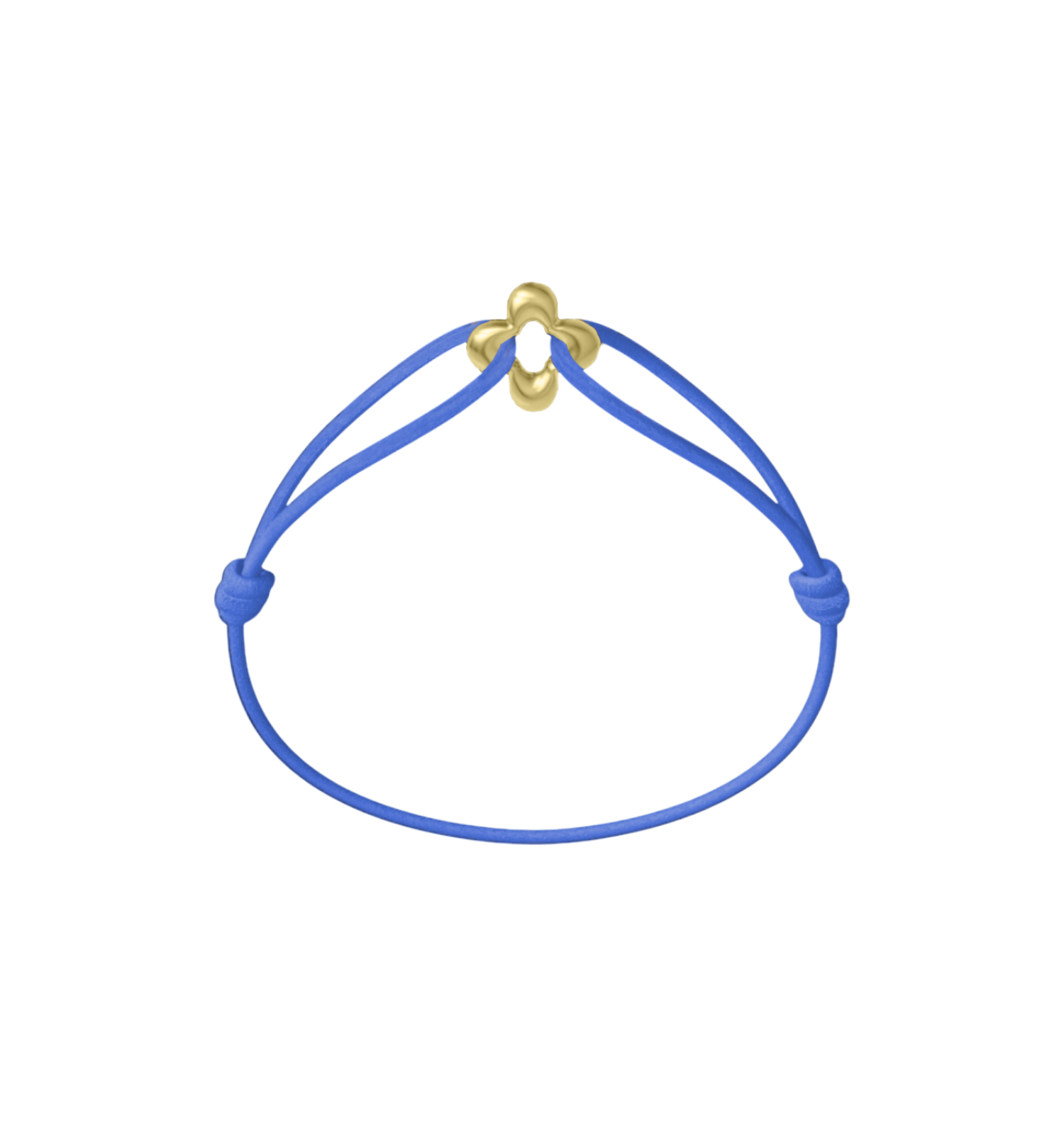 Mini Golden Clover Cord Bracelet