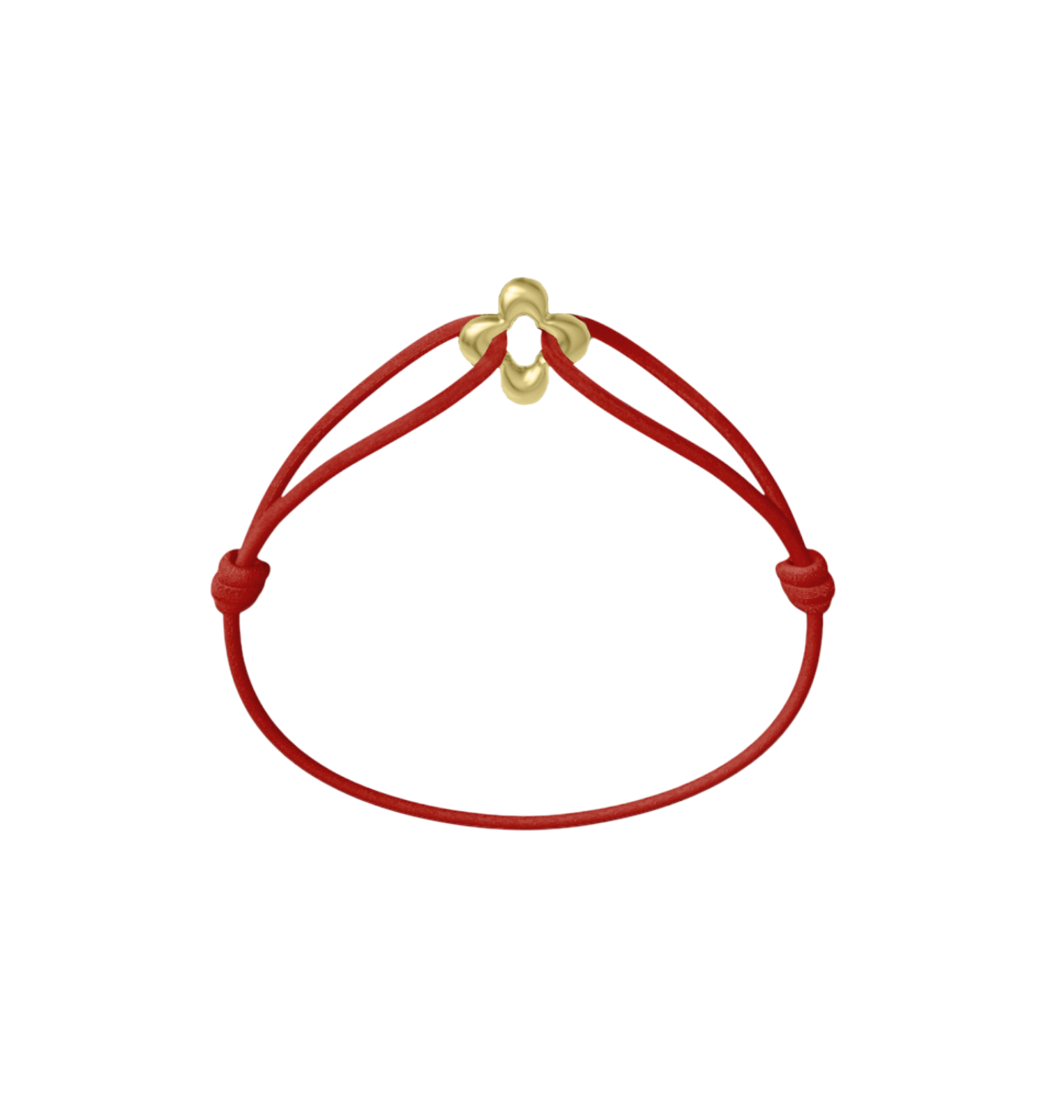 Mini Golden Clover Cord Bracelet