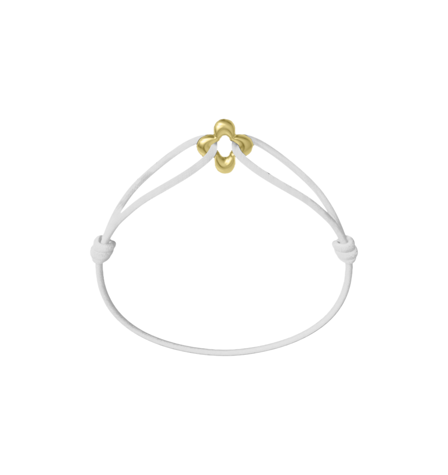 Mini Golden Clover Cord Bracelet