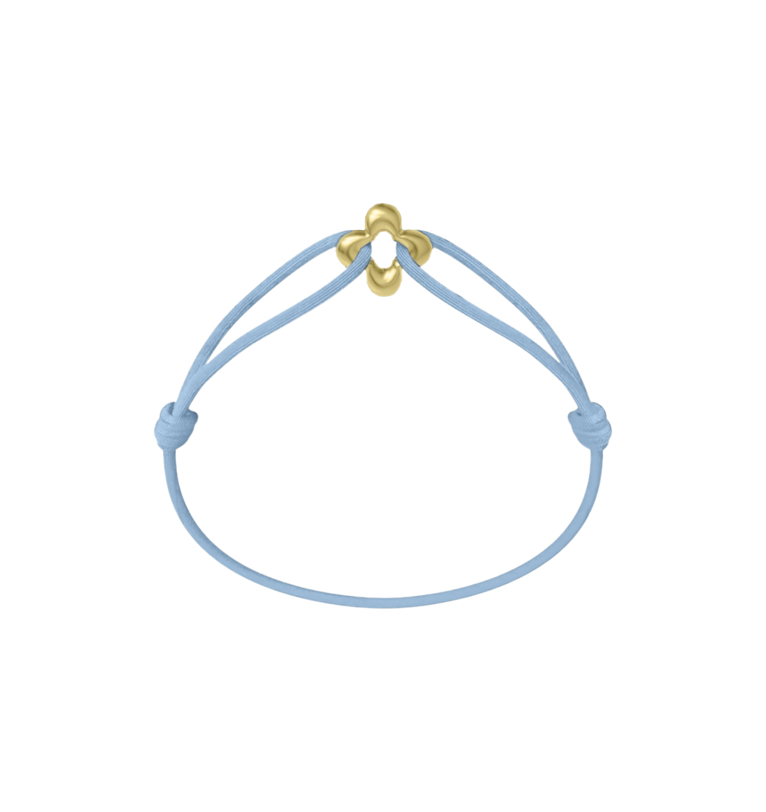 Mini Golden Clover Cord Bracelet