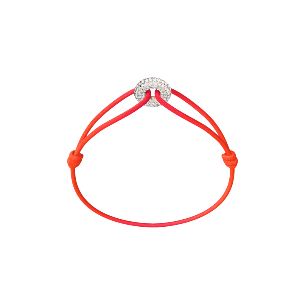 Mini Rose Soho Pavé Cord Bracelet