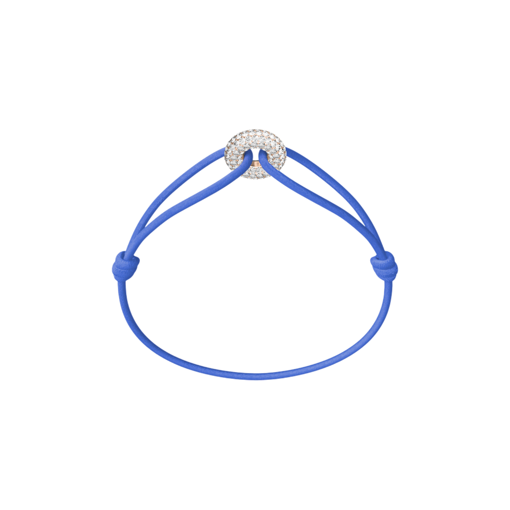 Mini Rose Soho Pavé Cord Bracelet
