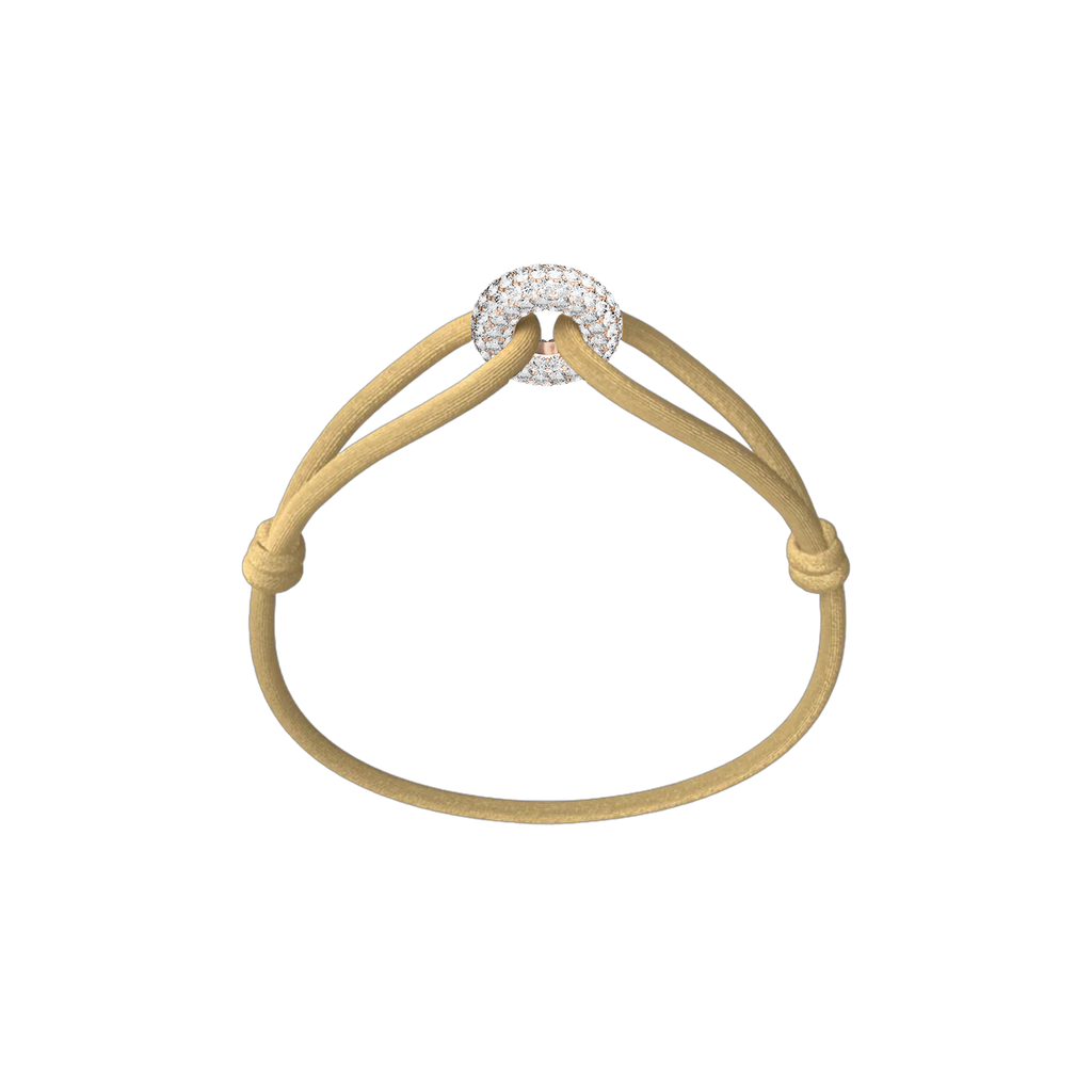 Rose Soho Pavé Cord Bracelet