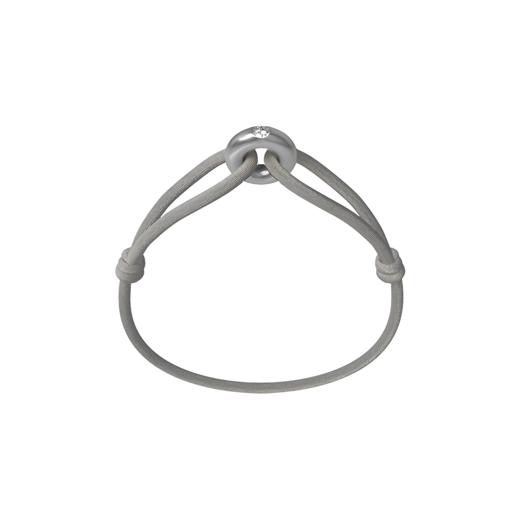 Silver Soho Diamond Cord Bracelet