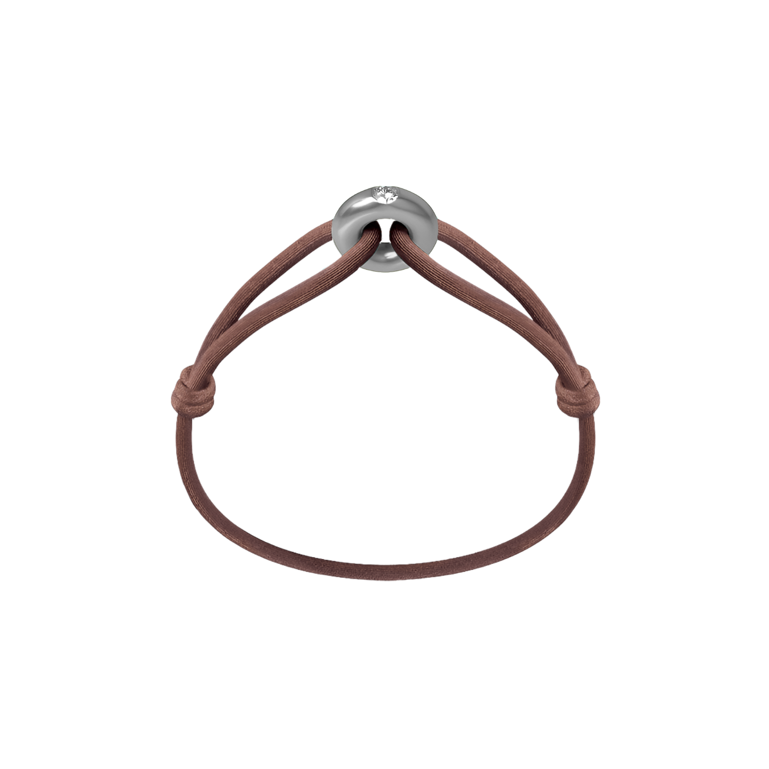 Silver Soho Diamond Cord Bracelet