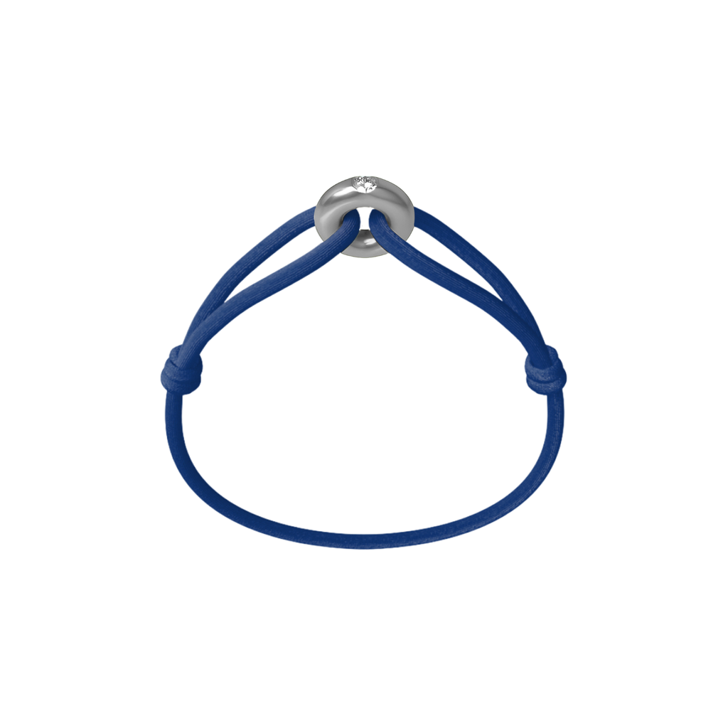 Silver Soho Diamond Cord Bracelet