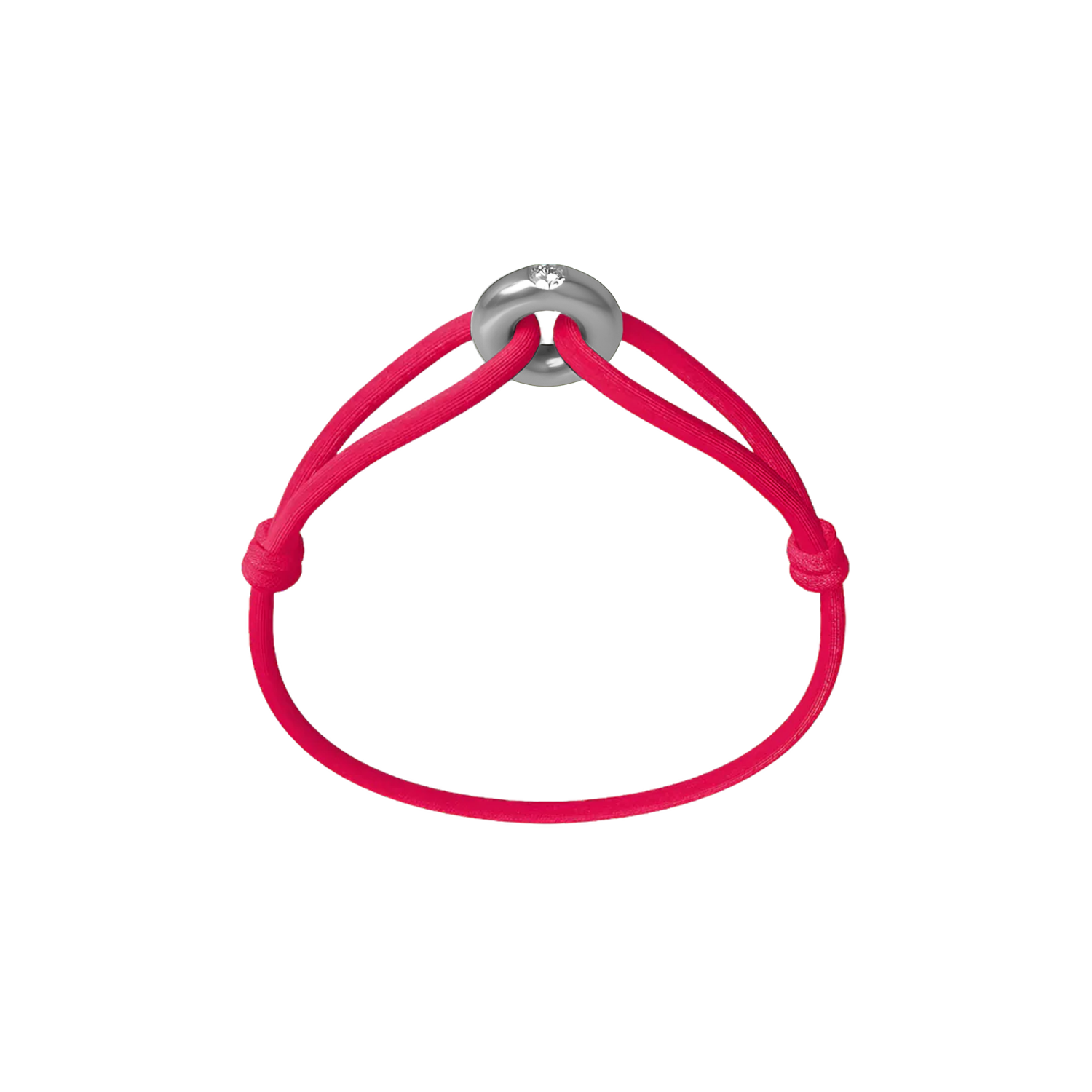 Silver Soho Diamond Cord Bracelet
