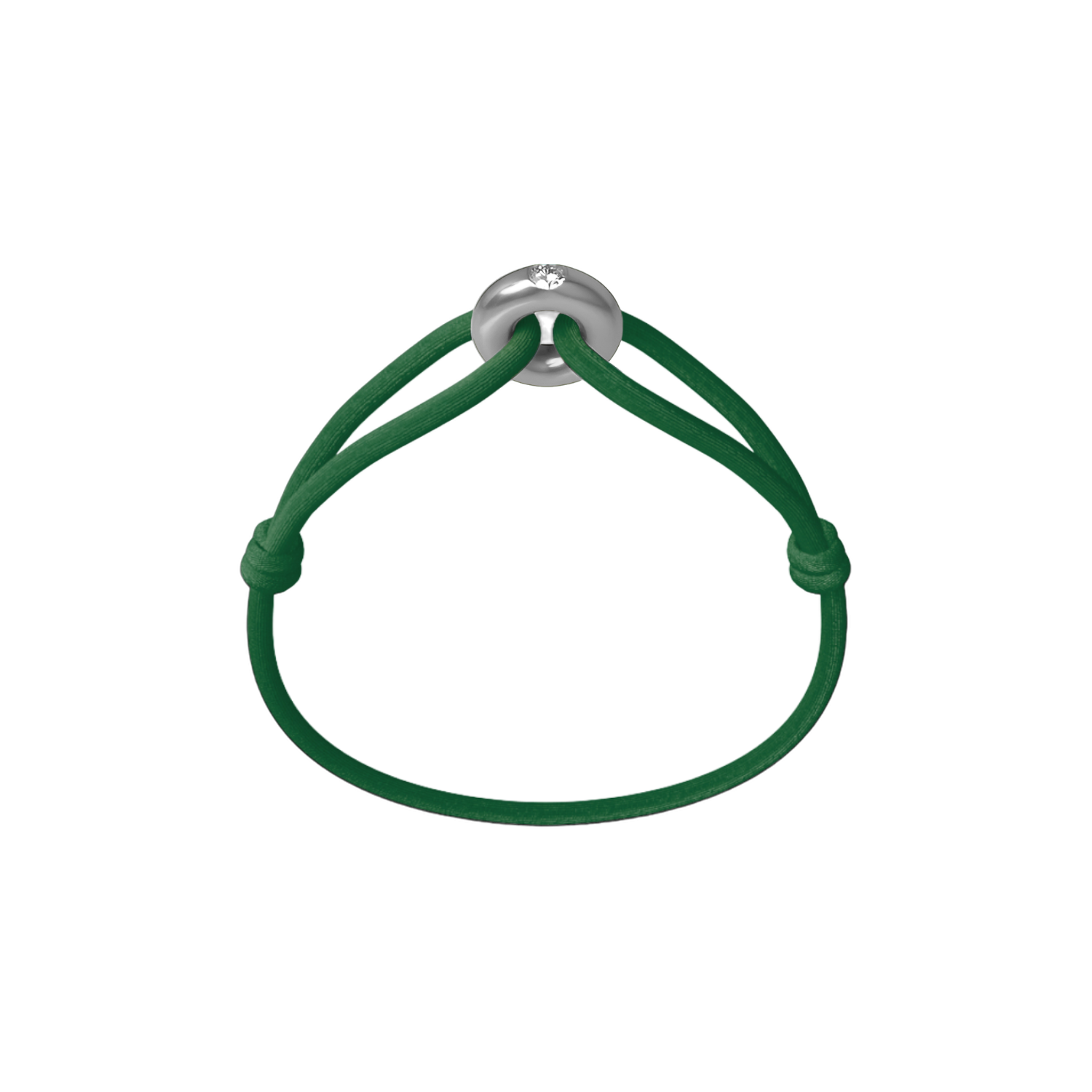 Silver Soho Diamond Cord Bracelet
