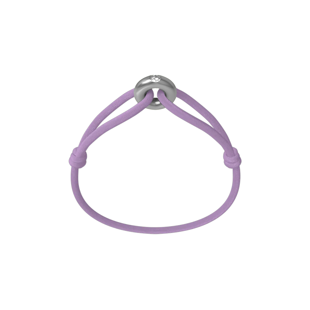 Silver Soho Diamond Cord Bracelet