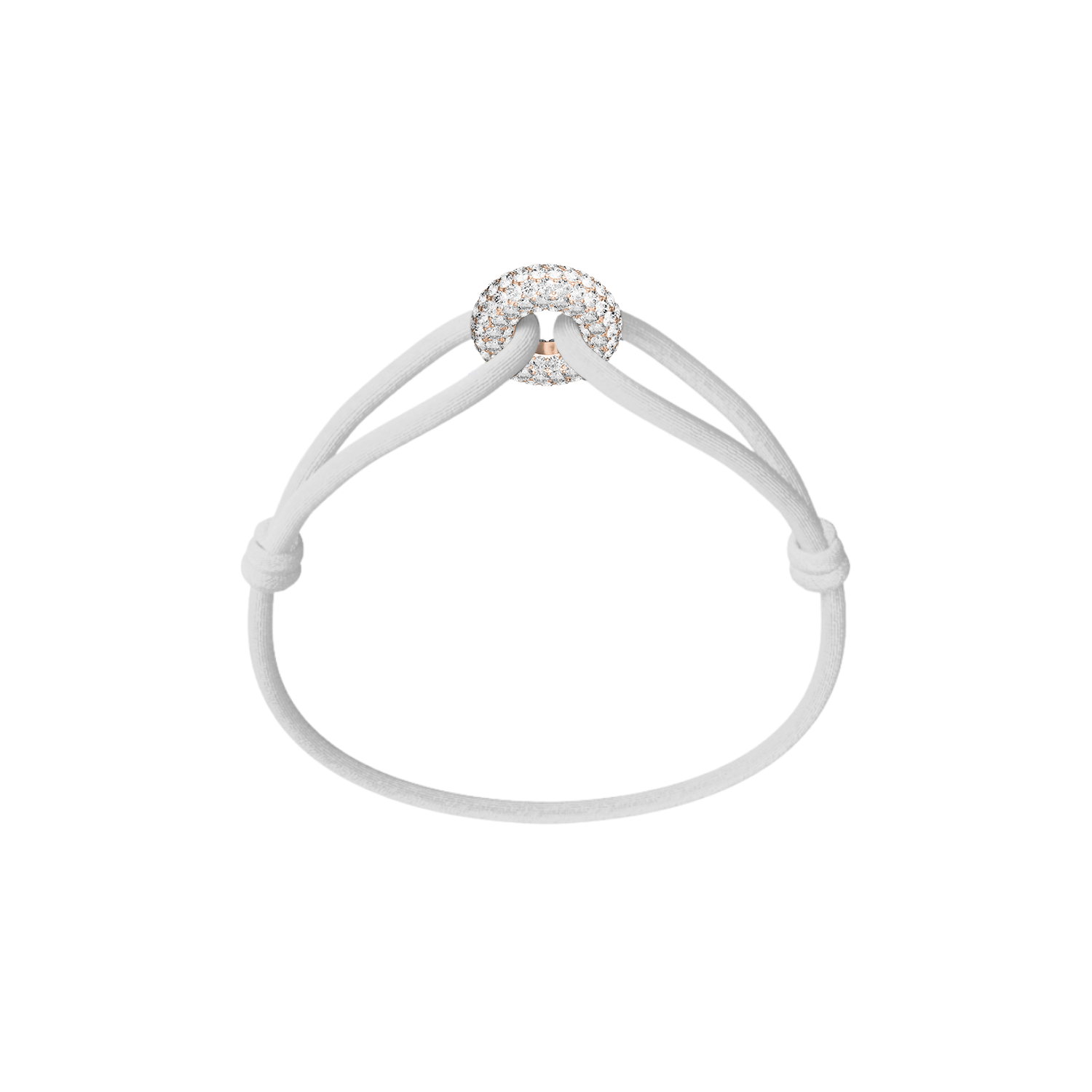 Rose Soho Pavé Cord Bracelet