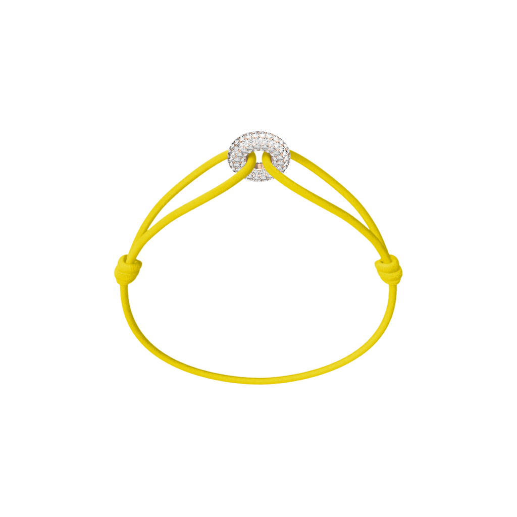 Mini Rose Soho Pavé Cord Bracelet